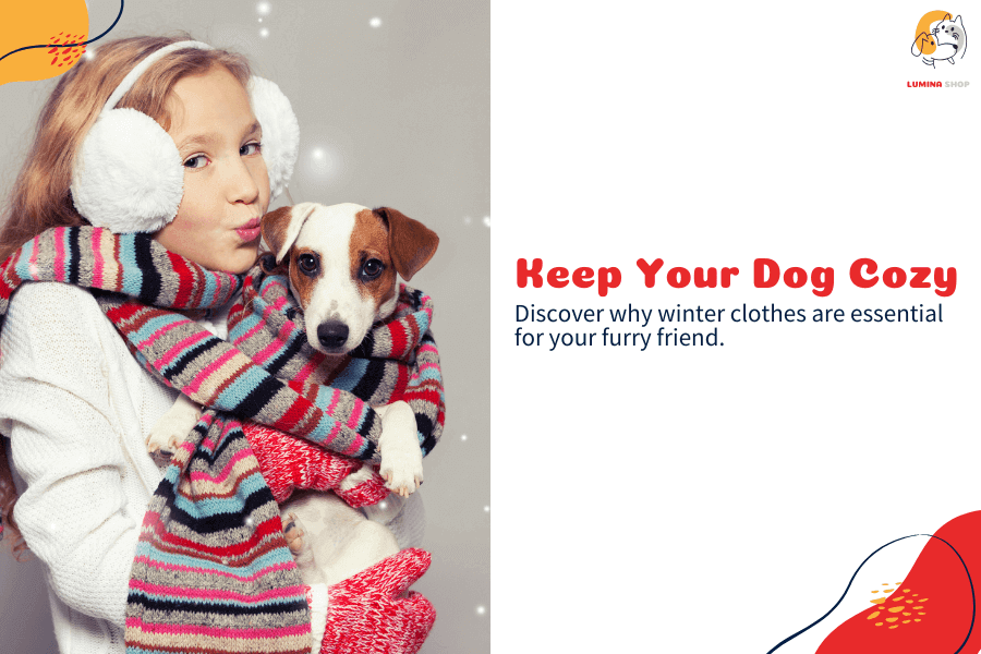 Winter clothing tips for dogs, including warm jackets, sweaters, and coats to keep your pet cozy and comfortable in cold weather-LUMINA