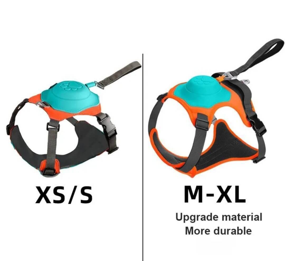 "2-in-1 Dog Harness with Retractable Leash - Perfect dog harness and dog leash combo, lightweight and breathable no-pull design, ideal for pet travel accessories and everyday dog accessories for secure walks and outdoor adventures."- LUMINA