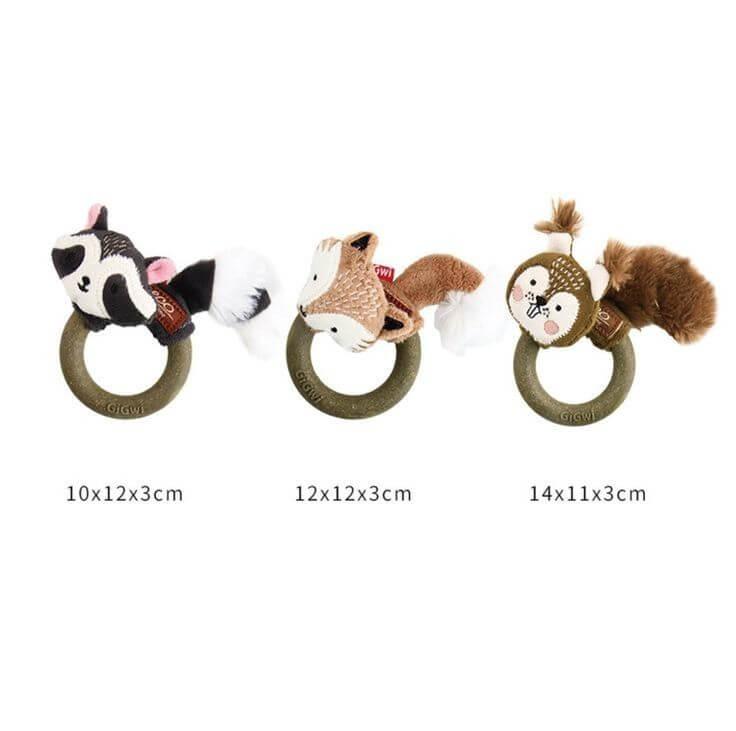 Eco-friendly silvervine ring cat toy in fun animal shapes. Interactive and dental-friendly, designed to promote active play and oral hygiene for your cat-LUMINA
