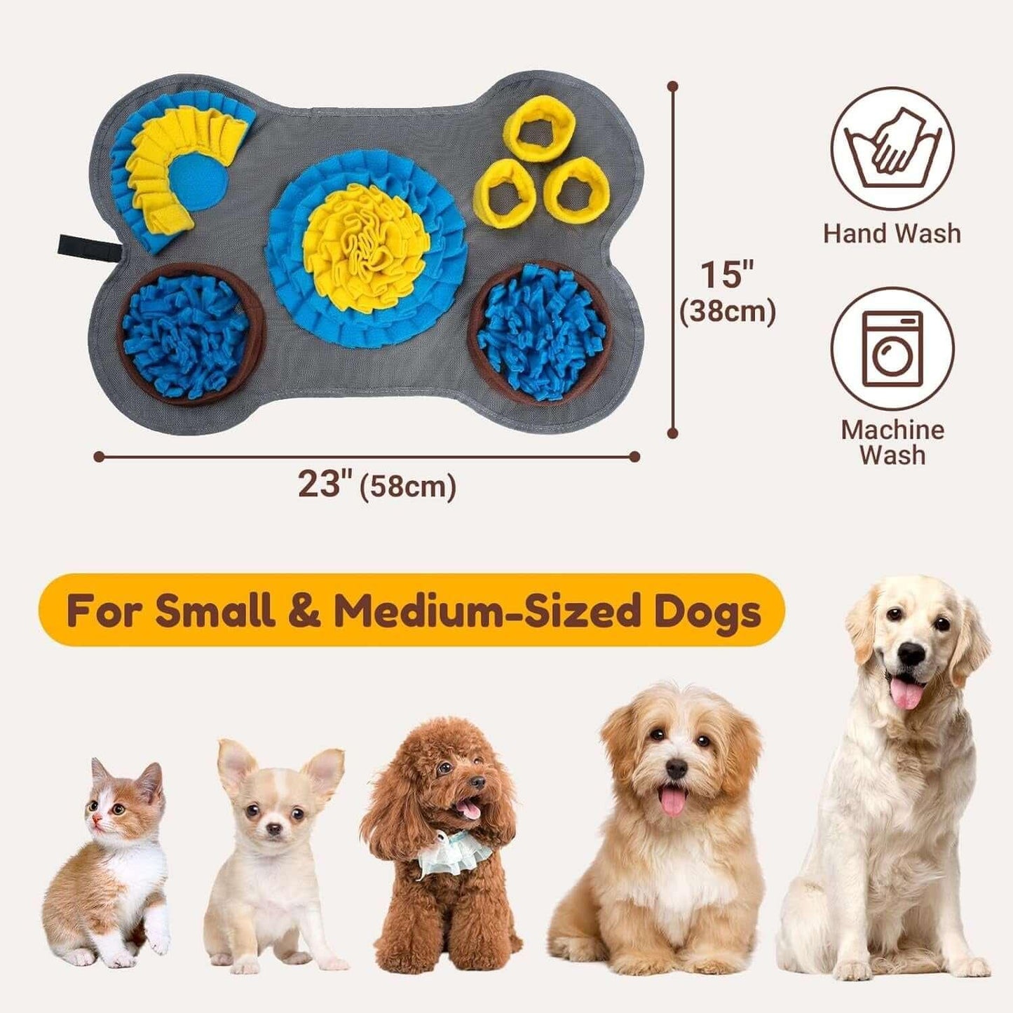 Interactive snuffle mat and lick mat set for dogs, durable and non-slip, designed for slow feeding, mental stimulation, and foraging fun-lumina
