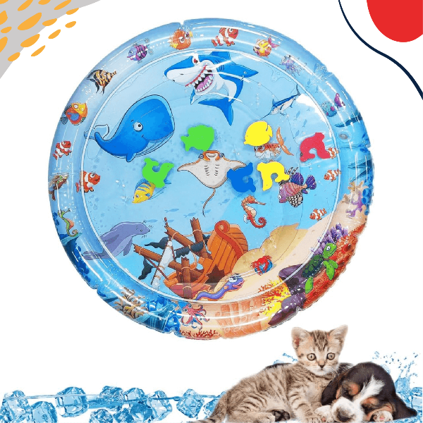 Thickened Sensory Water Play Mat - Interactive sensory play mat for small dogs and cats, durable pet accessory for engaging and safe play, perfect for pet supplies and accessories-LUMINA