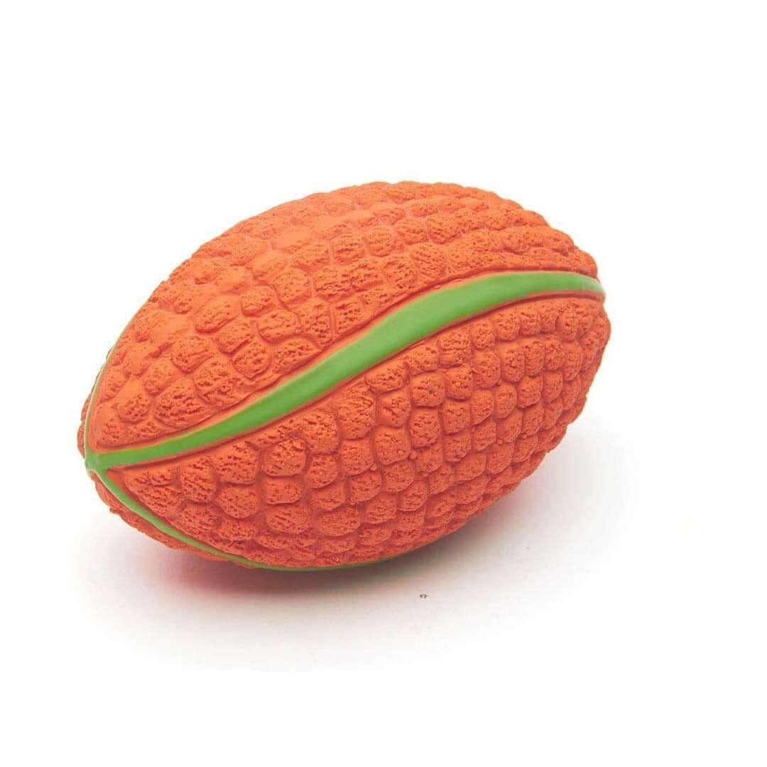 Colorful squeaky latex dog ball, durable and bouncy, perfect for small to medium dogs. Interactive chew toy for fetch, sound play, and fun bonding - LUMINA