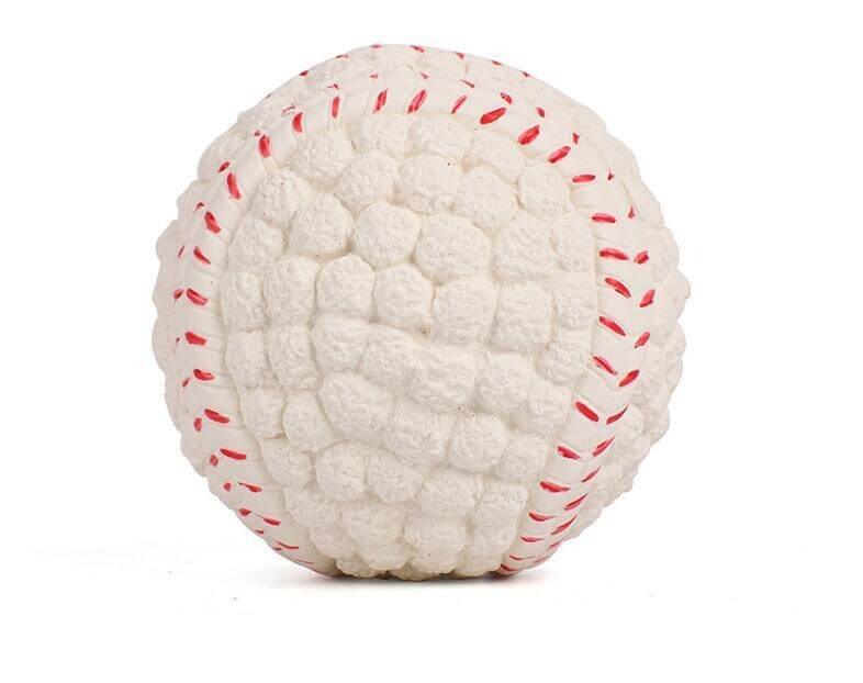 Colorful squeaky latex dog ball, durable and bouncy, perfect for small to medium dogs. Interactive chew toy for fetch, sound play, and fun bonding - LUMINA