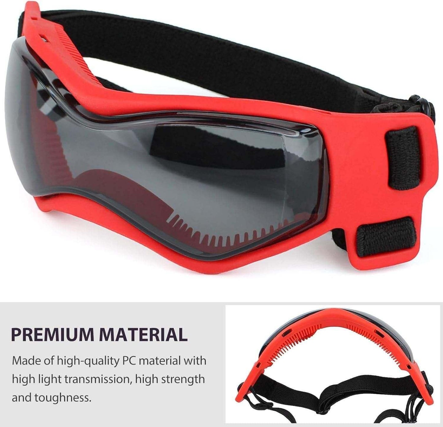Small breed dog goggles for UV protection, stylish pet eyewear for outdoor activities, dog accessories for pet care and travel- LUMINA