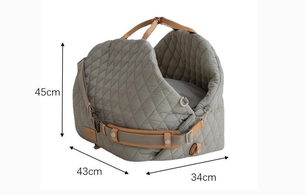 Versatile Pet Carrier Backpack - Foldable pet carrying bag for dogs and cats, portable pet carrier bag, stylish dog backpack, durable pet travel accessory, and essential pet supply-LUMINA