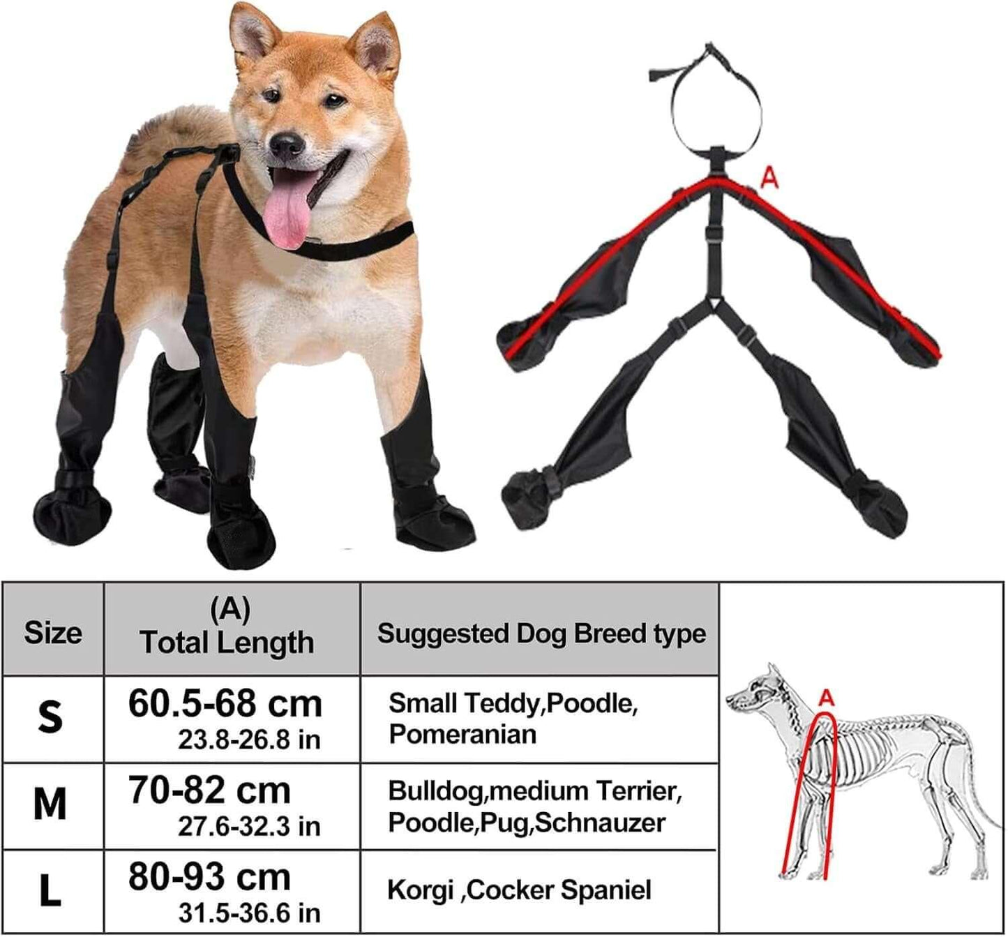 Waterproof dog boots with non-slip soles, adjustable straps, and breathable fabric for all-weather paw protection and outdoor adventures - LUMINA