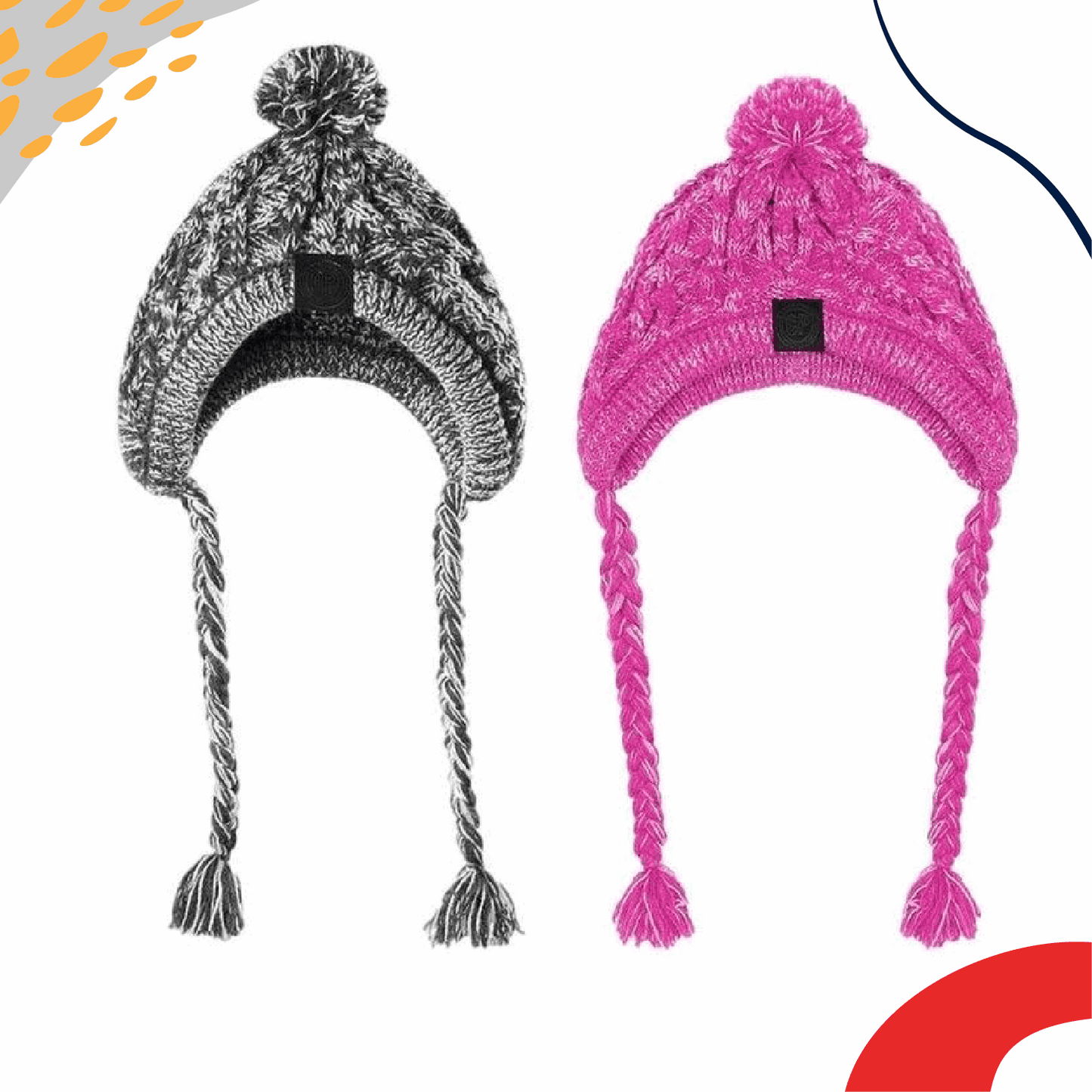 A cozy winter dog hat with fleece lining, designed to keep dogs warm during cold weather. Available in small, medium, and large sizes for all breeds.- LUMINA