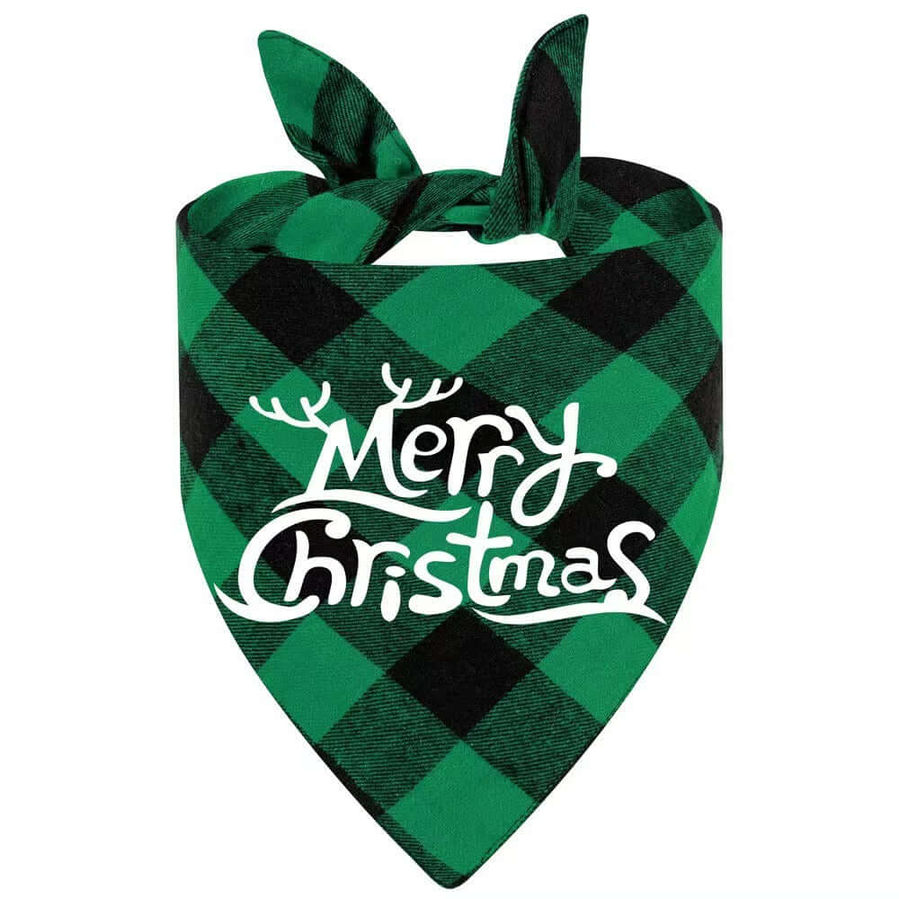 Festive Christmas Plaid Dog Bandanas - LUMINA