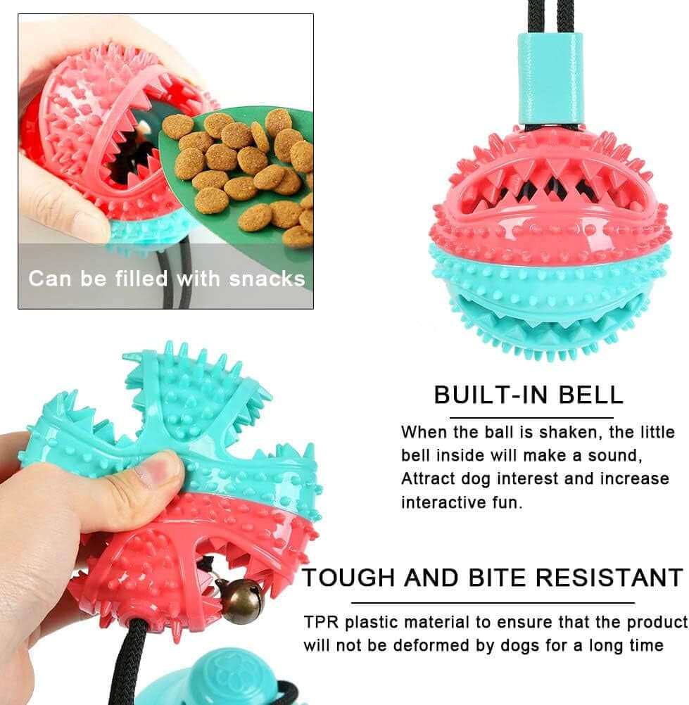 Interactive Dog Bite Toy with Suction Cup - LUMINA