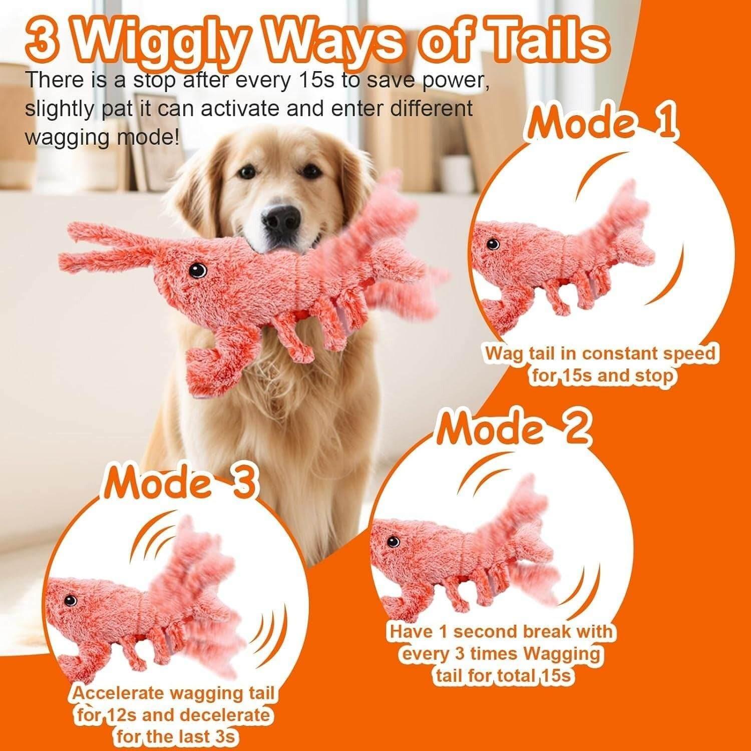 Interactive dog toy with squeaky and moving features, rechargeable and plush design. Durable and chewable, perfect for dog entertainment and mental stimulation. Suitable for both indoor and outdoor activities, this pet toy is an essential addition to dog accessories and pet supplies- LUMINA