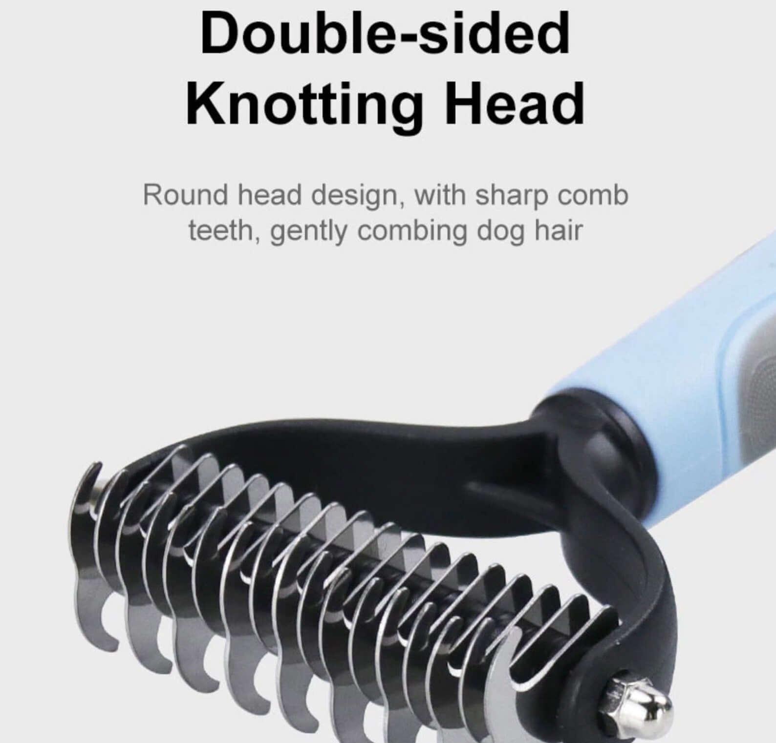Pet Hair Removal Comb for Dogs and Cats – Ergonomic Design, Perfect for Shedding, Grooming, and Detangling Coats- LUMINA