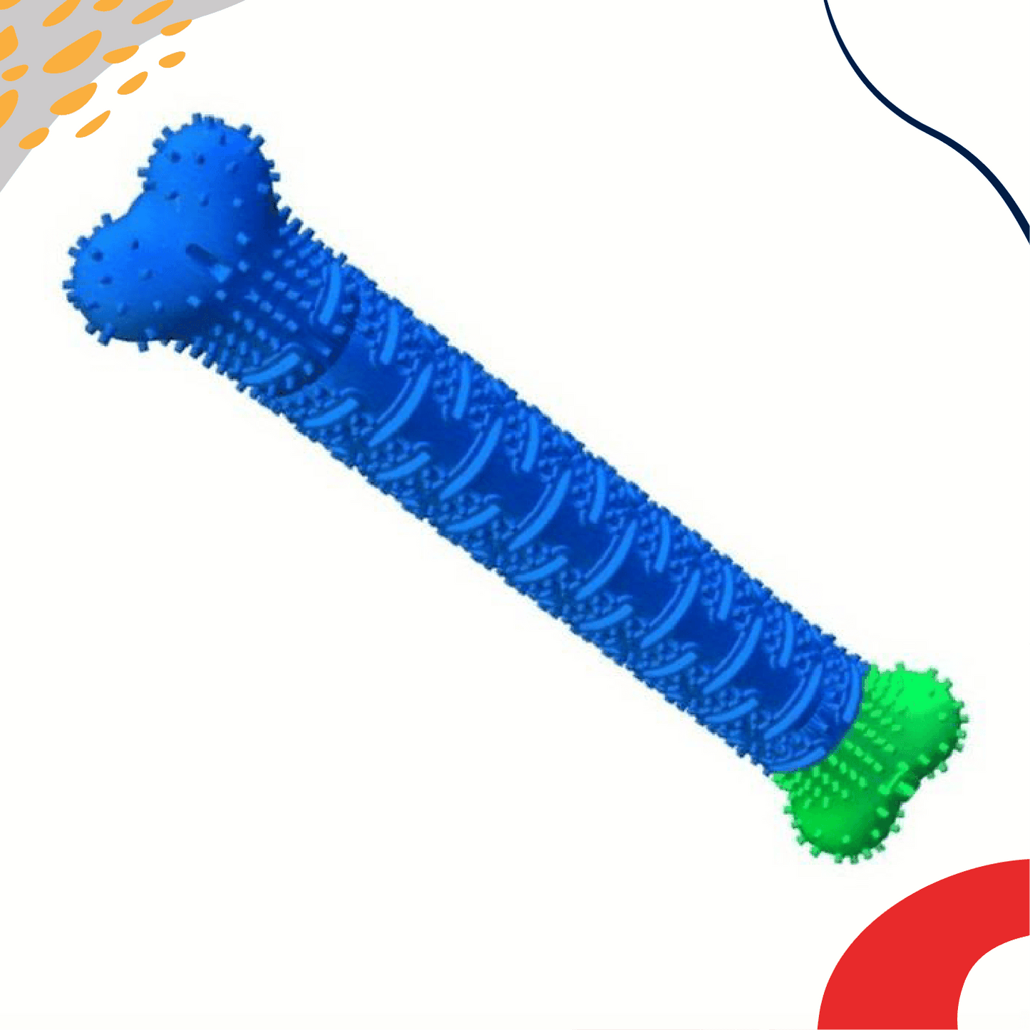 Silicone Dog Toothbrush Stick -Silicone Dog Toothbrush Toy for dental care, hygiene, and grooming of pets. Interactive chew toy designed to clean and maintain oral health for dogs. Made of durable silicone, perfect for promoting dental hygiene and providing engaging playtime- LUMINA