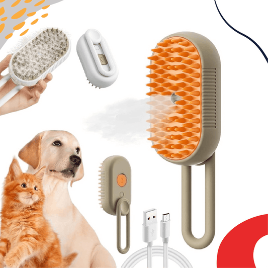 Steam Pet Brush 3-in-1 Massage - LUMINA