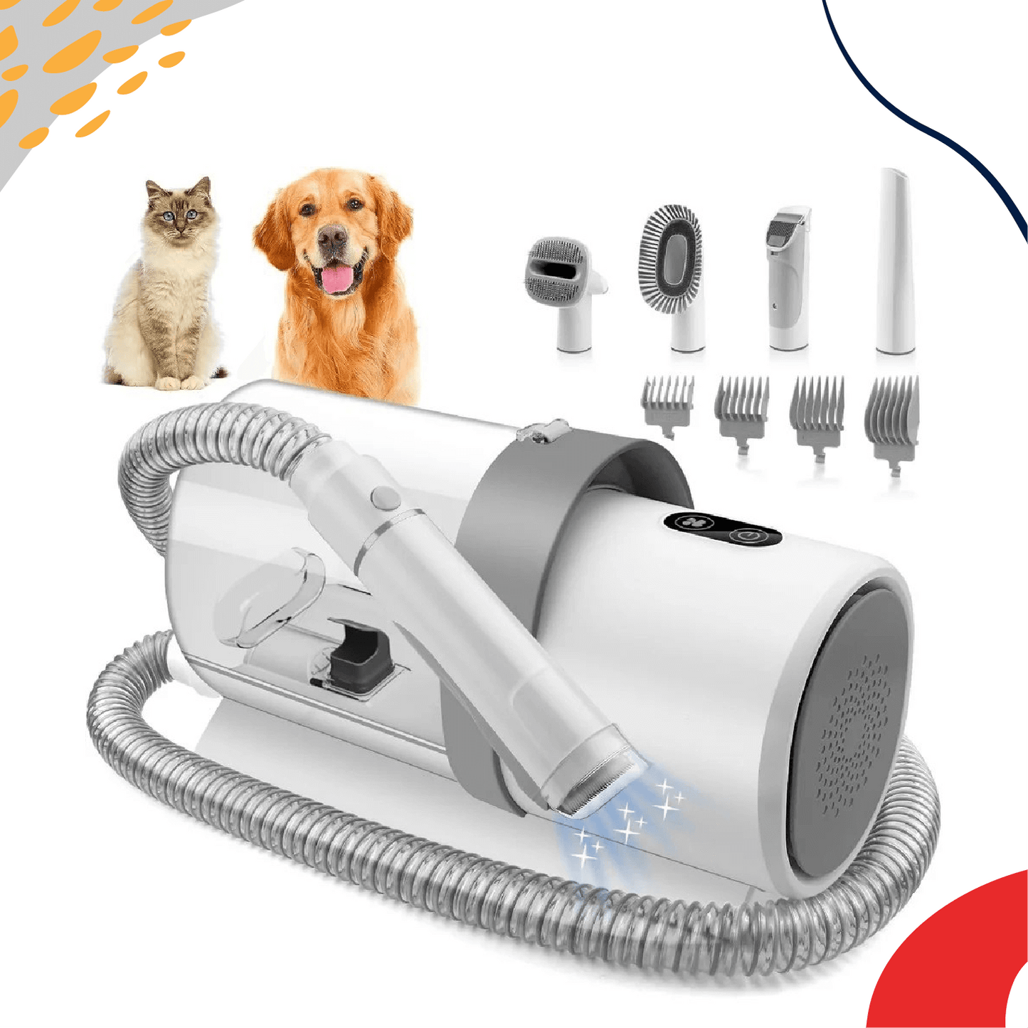 Grooming Vacuum Cleaner Kit for Pets - LUMINA